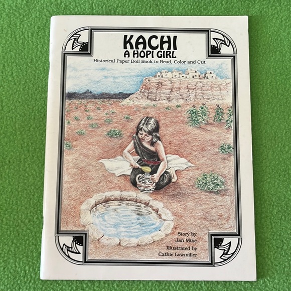 Kachi A Hopi Girl Paper Doll Book To Read, Color and Cut by Jan Mike - Picture 1 of 12
